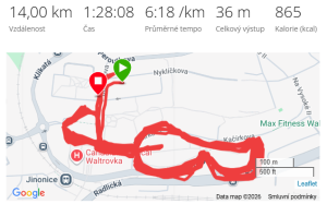 WALTROVKA - okruh 1300 m